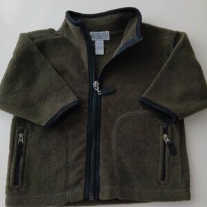 The Children's Place Olive Fleece Jacket - 3-9 months